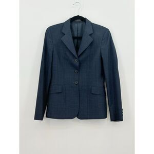 RJ Classics Womens Riding English Jacket Dressage Horseback Soft Blazer Blue